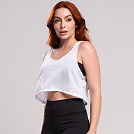 Regata Dryfit Cropped Costas Nadador: Estilo e Performance Feminina - imagem 2