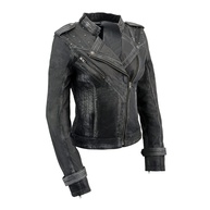 Milwaukee Leather Jaqueta feminina (preta, G) - imagem 1