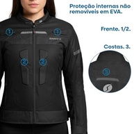 Jaqueta Vent Shiver Com Prote??o Feminina Motociclista Motoqueira - imagem 5
