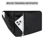 Mochila Masculina Feminina Notebook Viagem Trabalho Escola Escolar Preta Grande Impermeável Reforçada Resistente Passeio Casual - imagem 5