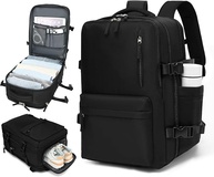 IceSelect Mochila de Viagem Expansivel Grande Masculina Feminina,Mochila Avião Notebook Bolsa de Sapato,Executiva,Antifurto,Reforçada,USB,Impermeável,Escolar,Faculdade,Trabalho,Presente - imagem 1