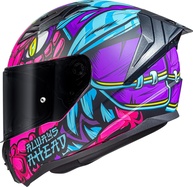 Capacete Feminino LS2 FF818 Vigo Drillox Roxo Rosa: Estilo, Segurança e Conforto para Sua Moto! - imagem 1