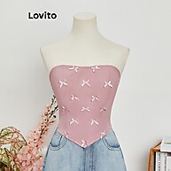 Regata Lovito com Laço Acolchoado – Estilo Casual Feminino - imagem 2