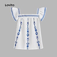 Blusa Drapeada com Estampa de Corrente Lovito – Estilo Casual Feminino - imagem 2