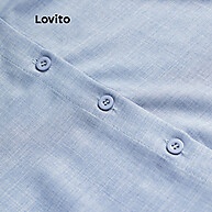 Blusa Lisa com Botões Lovito: Estilo Casual e Conforto Feminino - imagem 2