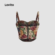 Regata Elegante Lovito com Estampa Floral Ditsy - Estilo Feminino - imagem 2