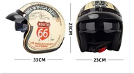 Capacete Feminino Retro Vintage CC14 - Estilo Clássico e Conforto para Motociclistas - imagem 2