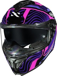 Capacete Feminino Norisk Strada 2 Fusion Roxo c/ Óculos Integrado - Segurança e Estilo - imagem 4