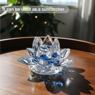 Estátua de Lótus em Cristal 6cm - Decoração Feng Shui para Mesa e Escritório - imagem 5