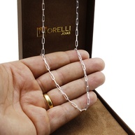 Corrente Prata 925 Cartier 70cm + Pingente Ferradura - imagem 2