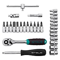 Jogo de Soquetes e Bits 1/4" Stels 29 Peças: Complete seu Kit de Ferramentas - imagem 2