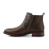 Ferro Aldo Botas de Motocicleta Masculinas Casuais com Zíper e Fivela, Marrom, 12 - imagem 5