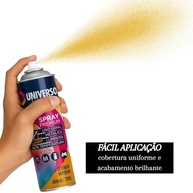 Tinta Spray 400ml Amarelo Uso Geral em Aço Ferro Couro Gesso Cerâmica | Universo | Kit 10 un - imagem 5