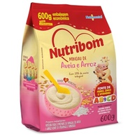 Nutribom Mingau Aveia E Arroz 600G - Com 39% De Aveia Integral Fonte De Ferro Zinco E Vitaminas - imagem 2