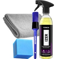 Kit Completo Descontaminante Ferroso Izer + Pincel Roma + Pano Microfibra 40x40 - Detalhamento Automotivo Profissional - imagem 1