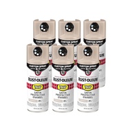 Rust-Oleum 376879-6PK Stops Ferrugem Tinta Spray 5 em 1 Cetim Bege Francês 340g - Pacote com 6 - imagem 1