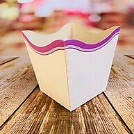 Kit de 10 a 50 Cachepos Francesinha Lilás 9x9x7cm - Decoração de Festa - imagem 2
