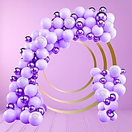 Kit Balões Lilás e Violeta: 125 Bexigas P/ Festa! - imagem 2