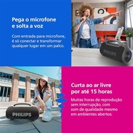 Caixa de Som Bluetooth Philips Boombeat TAX400B: Som Potente, Resistente e Festa Garantida! - imagem 4