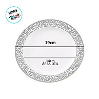 Prato Descartável Premium Prata 19cm: Elegância na Sua Festa - imagem 2