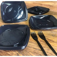 Kit Prato e Garfo Preto: 10 Unidades para Sua Festa! - imagem 2
