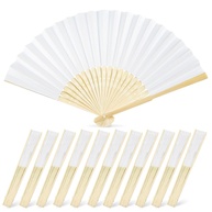 Leques de Papel Dobráveis JOHOUSE 12 Peças | Ventiladores Portáteis Elegantes para Casamentos e Festas - imagem 1