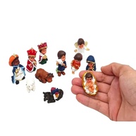 Mini Presépio de Natal em Resina com 11 Peças - Decoração Infantil para Festas Religiosas - imagem 1