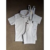 Conjunto Infantil Branco Luxo: Elegância para Festas - imagem 1