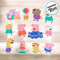 Peppa Pig: 12 Mini Personagens para Festas! - imagem 2