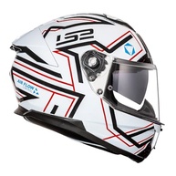 Capacete LS2 FF808 Stream Maze Branco e Preto - Segurança e Estilo para Sua Pilotagem - imagem 3