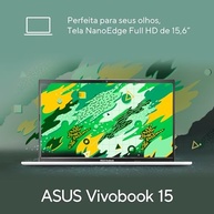 Notebook ASUS Vivobook 15 AMD Ryzen 7, 16 GB, 512 GB SSD, W11 Home, 15.6'' FHD, Cool Silver - M1502YA-NJ655W - imagem 5