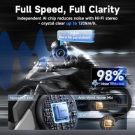 Intercomunicador Moman H2S para Moto: Conexão Avançada e Áudio Hi-Fi até 1000m - imagem 3