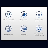 Jectse Wi-Fi Car Dash Cam: Visão Noturna HD e Monitoramento 24h Conectado ao Seu Smartphone - imagem 3