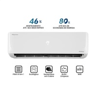 Ar Condicionado Split Hi Wall Inverter Hisense 9000 BTU Wi-Fi Quente e Frio AS-09UW2RLD00C 220V - imagem 4