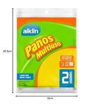 Pano Multiúso 36x40cm Amarelo - Absorção Alta e Sem Fiapos - imagem 5
