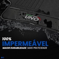 Tapete Borracha Protetor Assoalho Fiat Uno 2014-2023 (3 Peças) - Durabilidade e Limpeza Fácil - imagem 4