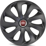 Jogo 4 Calotas Esportivas Velox Aro 14 Preto Fosco - Fiat Novo Uno, Argo, Cronos, Strada e Mais - imagem 5