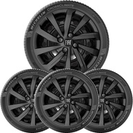 Kit 4 Calotas Aro 15 Fiat Mobi, Argo e Cronos - Preto Premium com Logo Novo - imagem 1