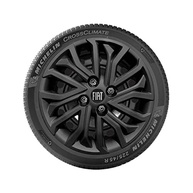 Kit 4 Calotas Aro 14 Fiat Mobi, Argo e Cronos - Preto Premium com Logo - imagem 3