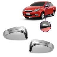 Aplique Cromado Retrovisor Fiat Grand Siena, Palio G5 e Mobi - Design Moderno e Elegante - imagem 3