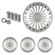 Jogo de Calotas Europa Premium Aro 13 para Fiat Palio, Uno, Siena, Mobi e Mais + Selo Resinado e Tampas Antifurto - imagem 2