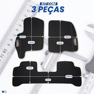 Jogo de Tapetes Automotivos Emborrachados Premium para Fiat Linea (2008-2012) - 3 Peças - imagem 3