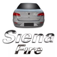 Emblema Letreiro Siena Fire Cromado Original - Fiat Siena 2001 a 2012 - imagem 1