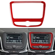 Adesivo Fibra de Carbono Vermelho Brilhante para Console Central Chevrolet Equinox 2018-2023 - imagem 2