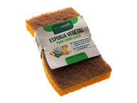 Biowash Esponja Vegetal para Louças Amarelo - Biodegradável com Fibra de Coco - imagem 3