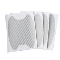 Kit 4 Películas Protetoras Maçaneta Carro Fibra de Carbono Prata Karbox - Proteção e Estilo - imagem 3