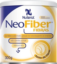 Regulador intestinal Neofiber Fibras, Lata com 300g. Sem Sabor. Fonte de Fibras - Nuteral - imagem 1