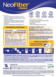 Regulador intestinal Neofiber Fibras, Lata com 300g. Sem Sabor. Fonte de Fibras - Nuteral - imagem 4