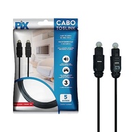 Cabo Óptico Toslink PIX 5 Metros: Som Digital de Alta Fidelidade para Sua Casa - imagem 5