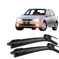 Par de Palhetas Limpador Parabrisa Silicone Premium para Fiesta Hatch e Sedan (2005-2010) - imagem 1